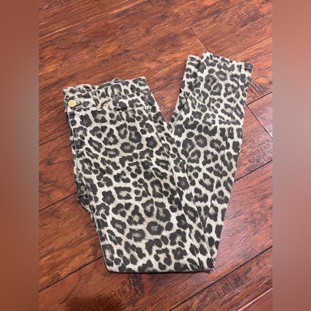 Michael Kors Leopard Jeans Size 2